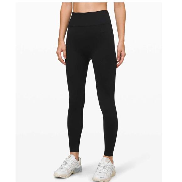 Lululemon Leggings Womens 4 Black Ebb To Street Tight Ribbed Waist - Picture 3 of 12